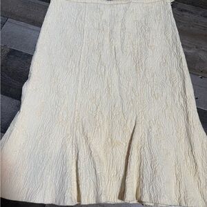 Anthropologie Yoana Baraschi Cream Skirt- 6‎